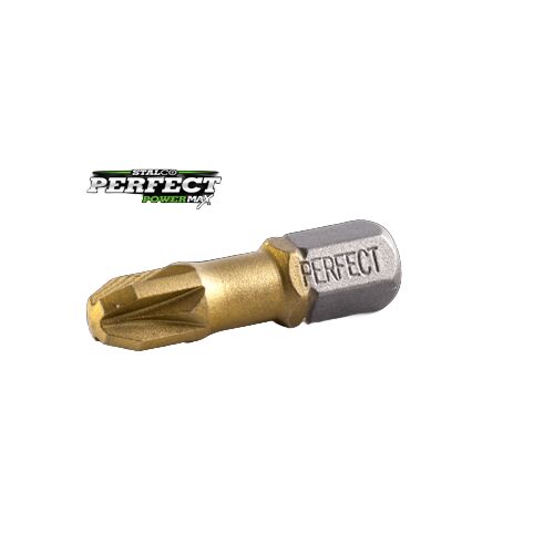 STALCO PERFECT PZ2x25 Titánium Pozidriv Bit, tartós és hosszú élettartamú - Bitfej