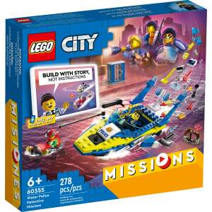 LEGO® City Missions: Vízirendőrség nyomozói küldetés 60355 43615350 LEGO City