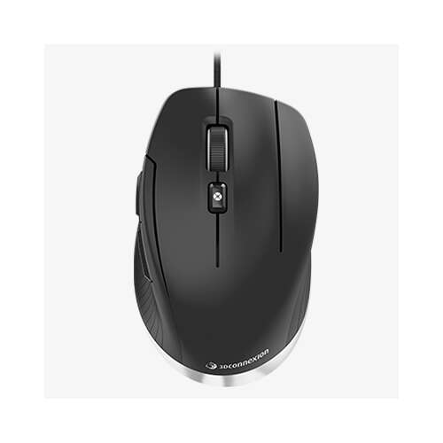 3Dconnexion CadMouse Compact vezetékes egér, fekete, felülnézet