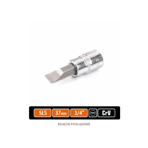 1/4"-os dugókulcs SL 37 mm/SL5 / TEGER bittel 164678679 - Dugókulcs