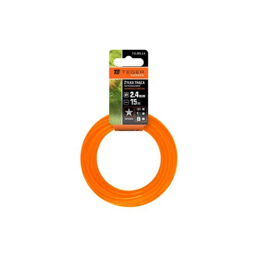Trimmelő damil / Csillag / 2,4 mm / 15 m / TEGER 164661802 - Damil fűkaszához