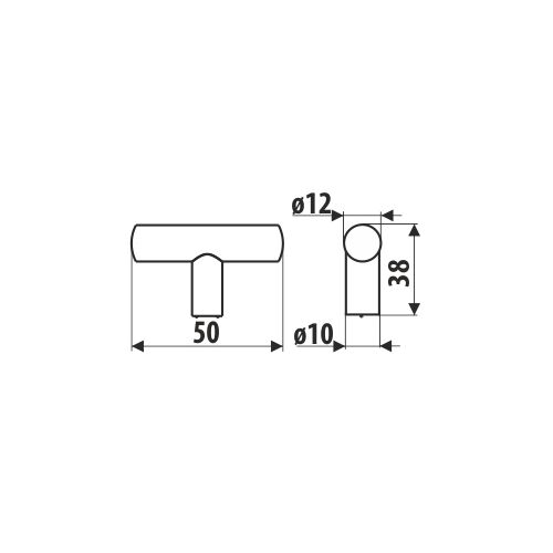 GS29 gomb méretek, rozsdamentes acél bútorfogantyú diagram - Bútorkellék és bútorszerelvény