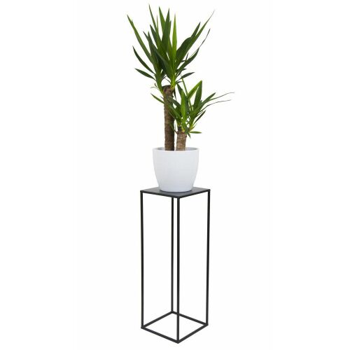 Fekete modern álló virágtartó 70 cm