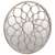 vidaXL homokszínű kerek vas kerti tükör kültéri használatra 40 x 3 cm 54253618}