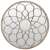 vidaXL homokszínű kerek vas kerti tükör kültéri használatra 40 x 3 cm 54253618}