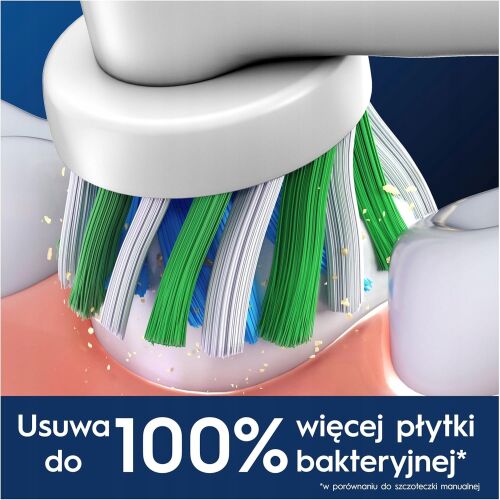 Oral-B Pro Cross Action fogkefefej fogakat tisztít, eltávolítja a lepedéket