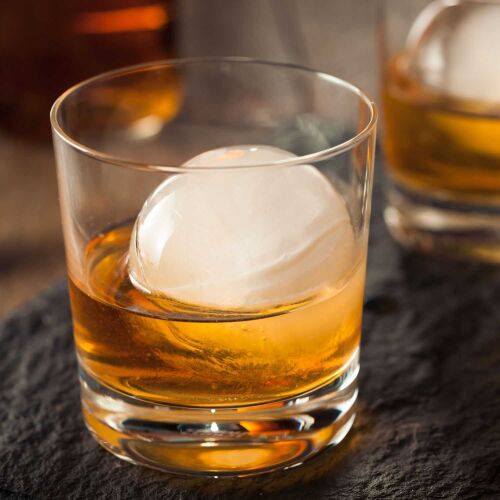 Whiskey pohár FROZIO jéggömbbel - Jégkocka készítő forma