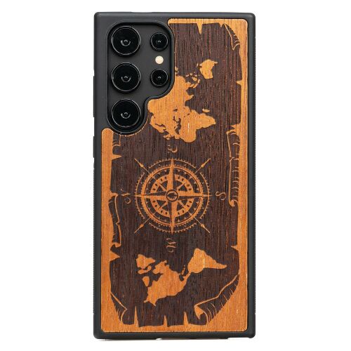 Bewood fa tok Samsung Galaxy S24 Ultra készülékhez, SZÍNES RÓZSASZÍN MERBAU
