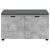 Előtér pad párnával tárolóval Beton Szürke 80 x 46 x 46 cm 150433030