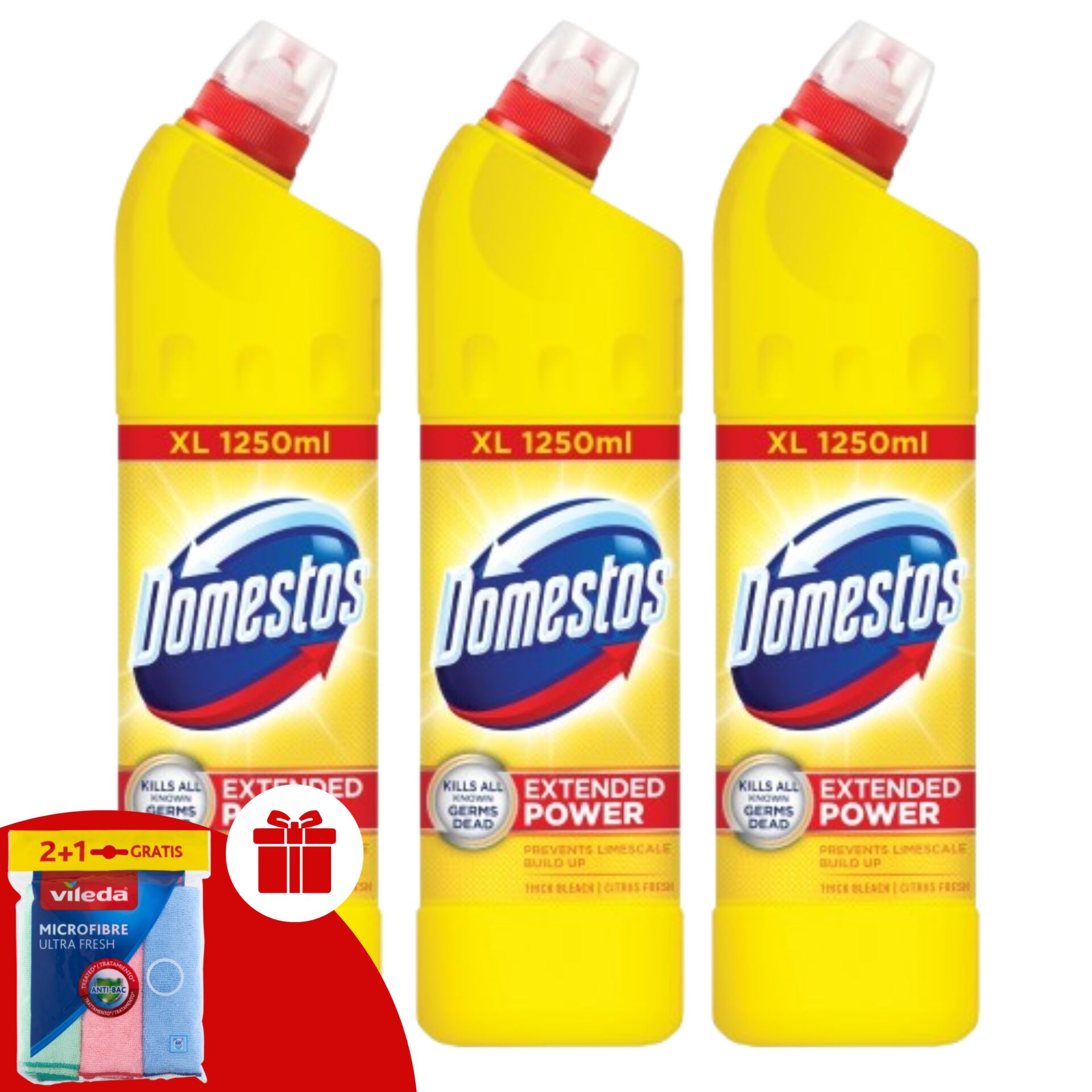 E-shop Domestos Extended Power Citrus Fresh Thick dezinfekčný čistiaci p...