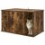 vidaXL Macska Ház Füstös Tölgy 85 x 55 x 50,5 cm Szerelt Fa 150456317
