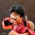 Közelkép a One Piece Luffy Gear Fourth ABYstyle Studio figuráról