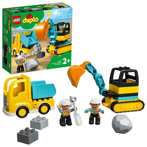 LEGO® DUPLO® Town Truck și excavator pe șenile 10931