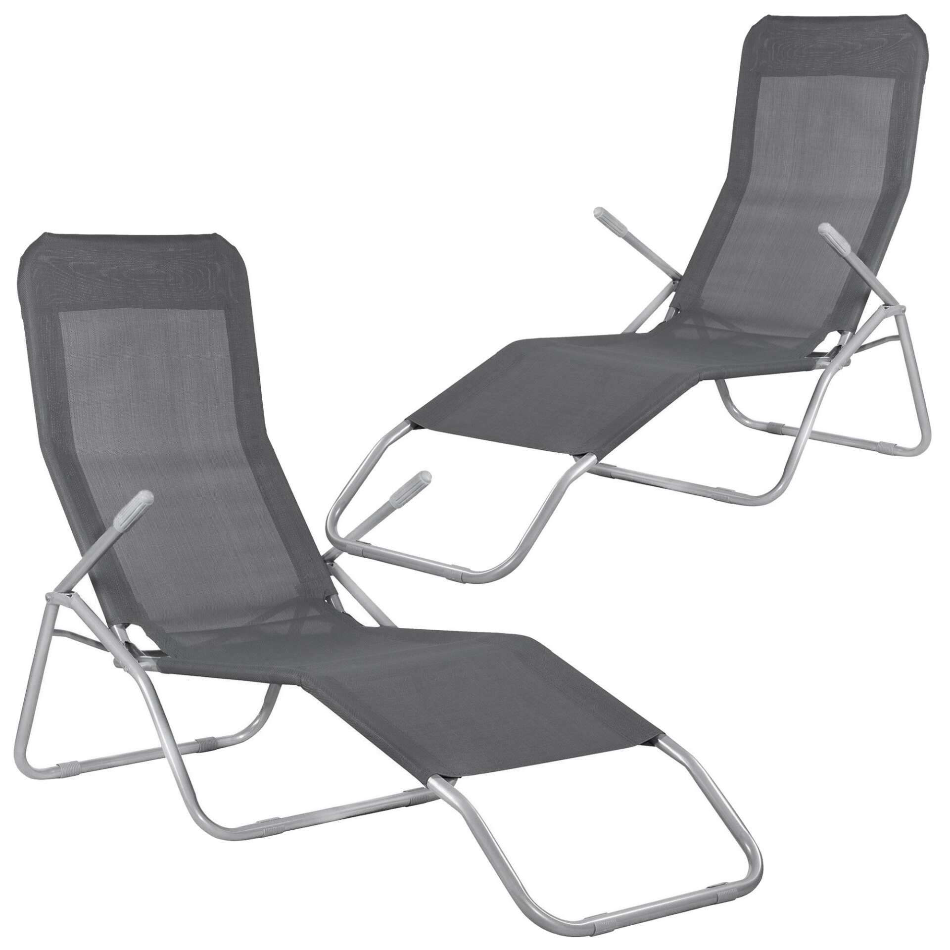 Springos Gravitációs kerti Nyugágy - Sötétszürke