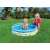 Child playing in Bestway inflatable paddling pool with fish design