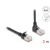 Delock 3m Cat6a RJ45 90° S/FTP vékony patch kábel, fekete, közelkép