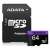 ADATA 64GB microSDXC memory card with adapter