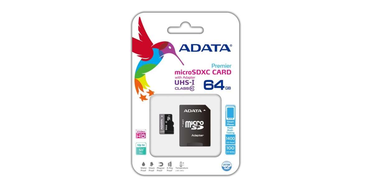 Card micro SD A-DATA 32G AVEC ADAPTATEUR
