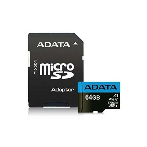 Adata AUSDX64GUICL10A1-RA1 memóriakártya MicroSDXC 64GB + Adapter UHS-I CL10 (100/25)