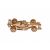 Felülnézet az Ugears Compact Racer 3D fa puzzle autómodellről