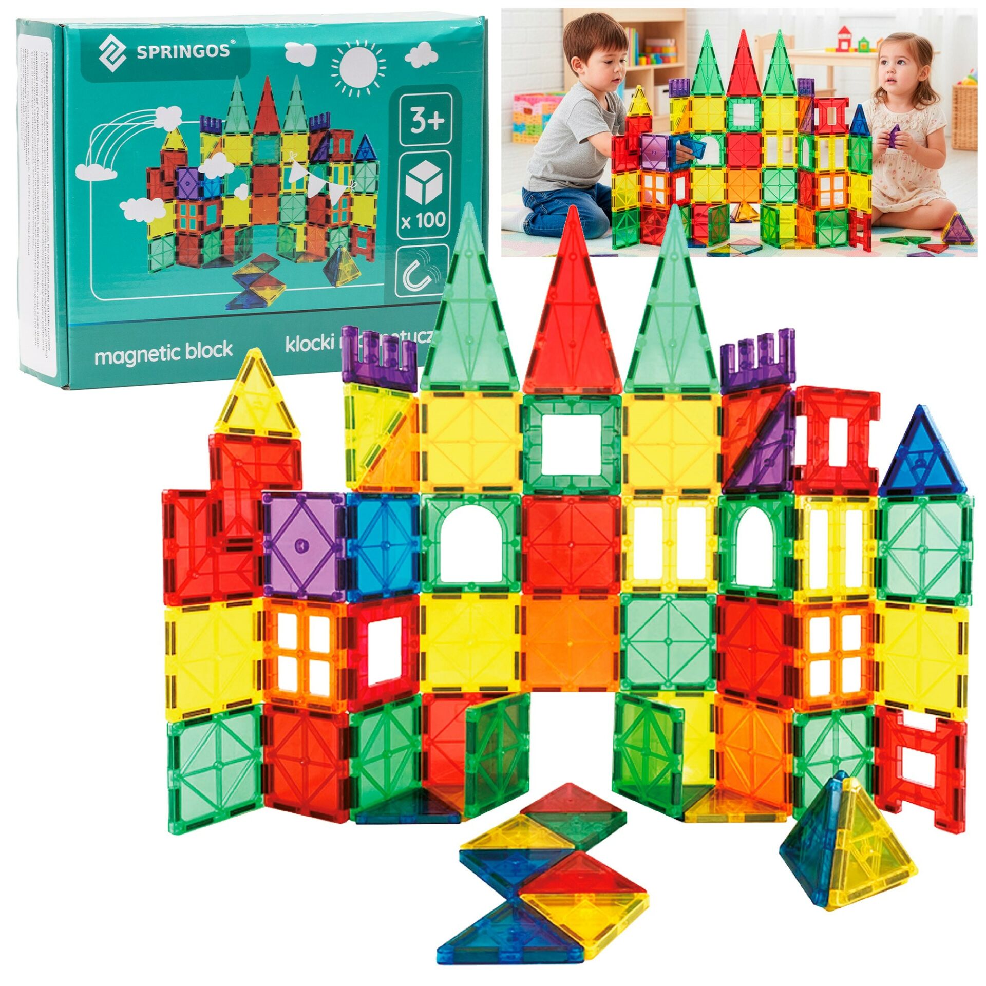 E-shop Kg0048 magnetické bloky 100 ks
