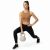 Nő kitöréseket végez ActiGet 10kg bézs kettlebell-el fehér háttéren