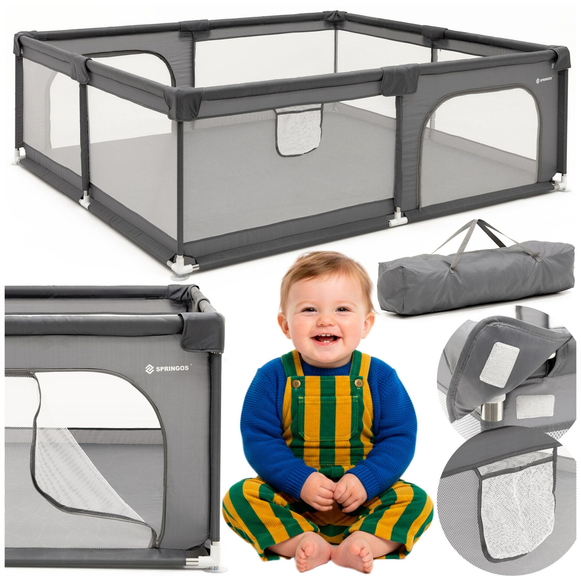 Ha7529 gyermek járóka 180 x 200 cm