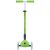 Elölnézet a Globber Primo Foldable Plus Lights Limezöld rollerről