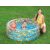 Family enjoying Bestway inflatable pool with pineapple design in the garden