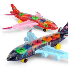  Világító, zenélő repülőgép modell átlátszó műanyagból 43665826 Helikopter, repülő