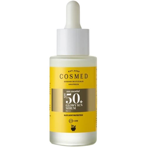COSMED Sun Essential SPF50+ Glowy fényvédő arcszérum arcra és nyakra, kék fény védelemmel - Fényvédő krém és naptej
