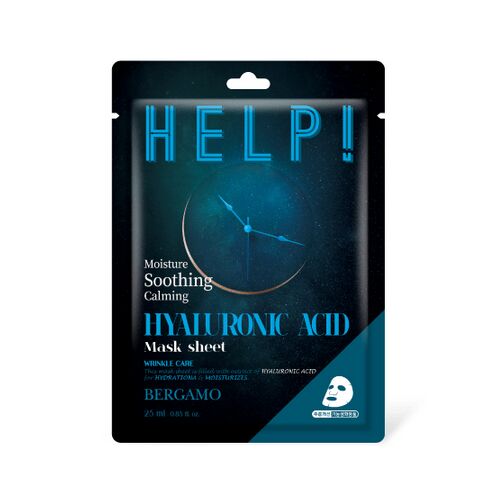 BERGAMO HELP! Hialuronsavas arcmaszk 25ml 150767183 - Bőrápoló maszk és pakolás