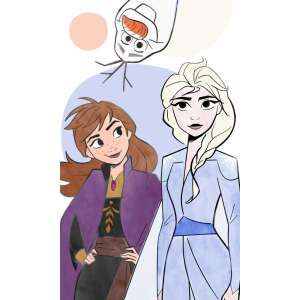 Disney Frozen towel featuring Elsa, Anna, and Olaf - Towel