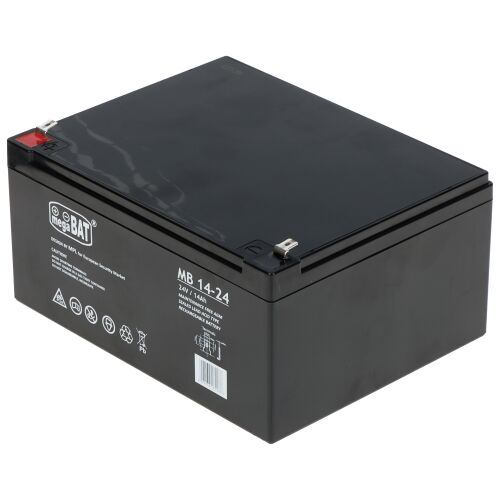 MegaBat MB 14-24 24V 14Ah VRLA akkumulátor UPS-hez, vészhelyzeti áramellátáshoz és riasztórendszerekhez 