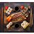KONYHAI ÜVEG PANEL 60x65 Kenyér: Edzett üveg panel kenyér és sushi mintával