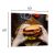 KONYHAI ÜVEG 65x60 Hamburger konyhai üvegpanel méretekkel, hamburger mintával