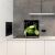 KONYHAI ÜVEG 60x65 Lime üvegpanel hátfal egy modern konyhai környezetben