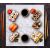 KONYHAI ÜVEG PANEL 60x65 Fehér, mint sushi tálaló tányér, konyhai üvegpanel, edzett üveg vágódeszka