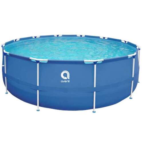Avenli 300x76cm Fémvázas medence vízforgatóval, takaróval, alátéttel és vegyszeradagolóval (CH17798P) #kék