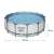 Bestway Steel Pro Max above ground pool, 122 x 457 cm, grey, with dimensions