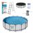 Bestway Steel Pro Max 457x122cm metal frame pool set with ladder, cover, and filter pump