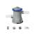 Bestway Flowclear 1249L/h pool filter pump with hoses, filter cartridge, return jets, and hose clamps