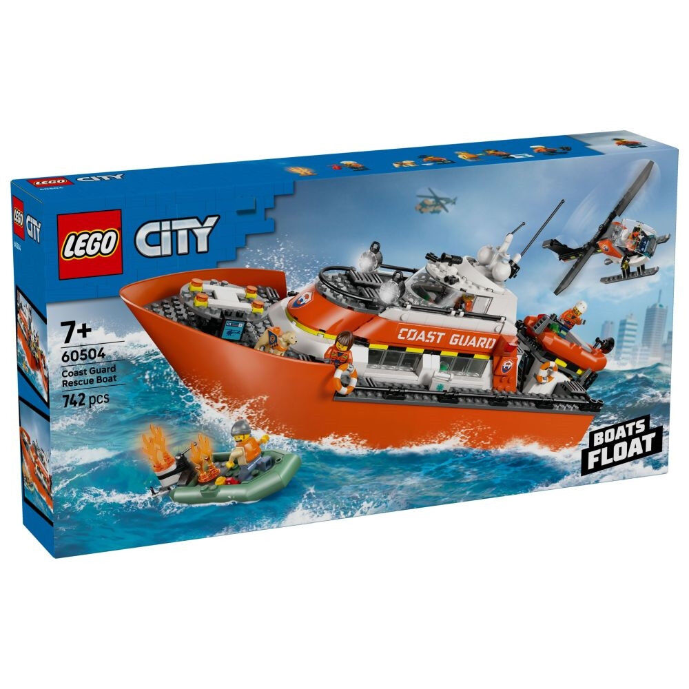 E-shop LEGO® City Pobrežná stráž - záchranný čln a helikoptéra 60504