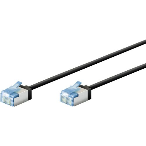 goobay 74321 Ultra-flexibilis U/FTP Cat.6a RJ45 Patch kábel 5m - Fekete