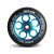 SOKE 110mm kék roller kerék, 88A PU, ABEC-9 csapágyak