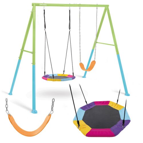 Intex hinta szett fészekhintával és hagyományos hintával, termék részletek - Fészekhinta