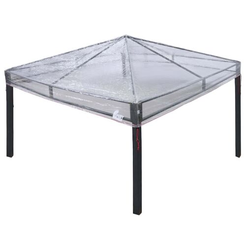 vidaXL Pavilonfedél csere Átlátszó 3 x 3 m PVC