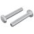 vidaXL M6 x 35mm Ezüst Acél Gombfejű Csavarok, 2 darabos csomag