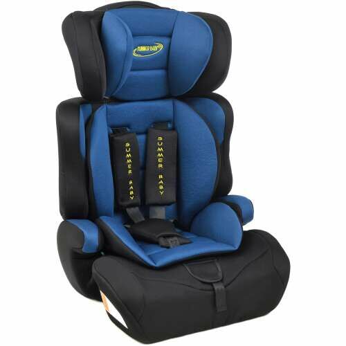 E-shop Letná detská autosedačka Cosmo I-Size 9-36 kg - tmavo modro-čierna