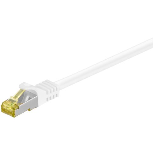 goobay 91090 S/FTP Cat7 RJ45 600MHz (Cat6a 500MHz) Patch kábel 0.5m - Fehér